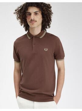 The Fred Perry Shirt M3600 Ladrillo Carrinton  Para Hombre